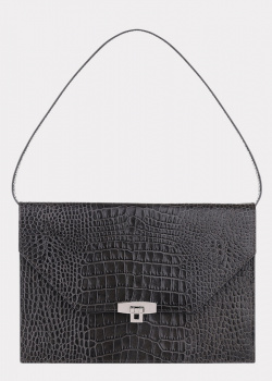 Черная сумка-портфель Vikele Studio Ferre с тиснением, фото